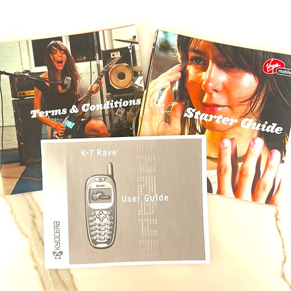 RARE Virgin Mobile 2003 Kyocera K-7 Rave Cell Phone - Working Film Prop - Picture 4 of 5